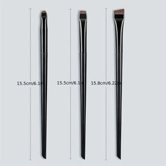 Ultra Thin Eyebrow Brush Set 3Pcs Angled Precision Eyeliner Makeup Brushes