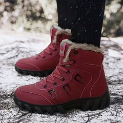 Winter Snow Boots Fleece Lined Hiking Boots