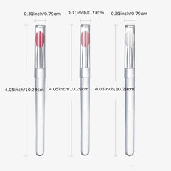 Silicone Lip Brush With Cover Dustproof Lip Film Brush Lipstick Brush