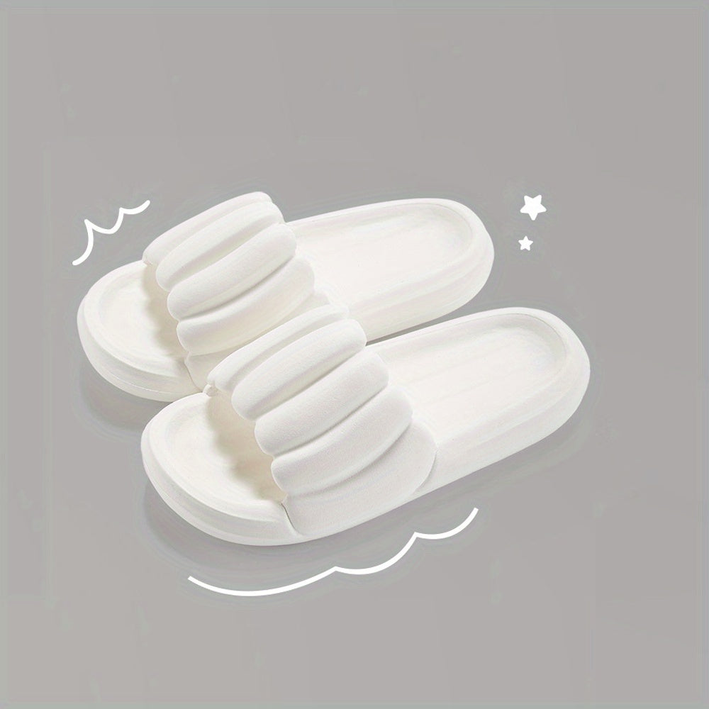Women's Solid Slides Soft Sole Home Shoes