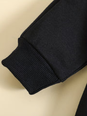 Boys Block Sweatshirt Top Trousers Set for Autumn Winter