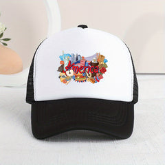 Cartoon America Printed Baseball Cap Unisex Breathable Mesh Trucker Hat