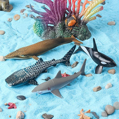 4pcs Shark Toys Figurines Realistic Sea Creatures Shark Toy
