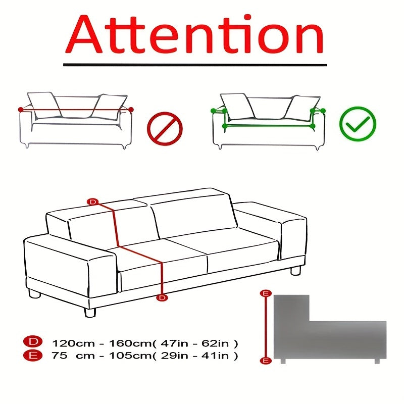 Stretch Sofa Slipcover With Skirt Non slip Sofa Cover