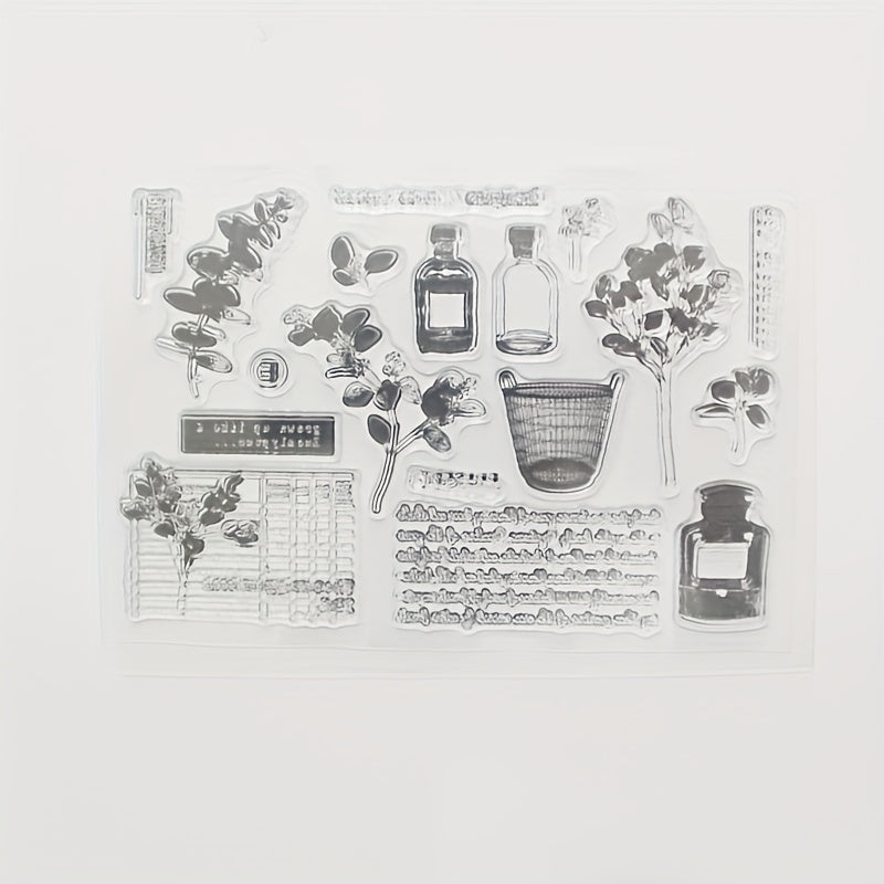 1pc Cartoon Transparent Stamp for DIY Decor