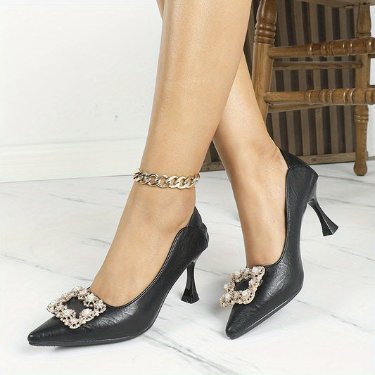 Women's Pointed Toe Court Pumps Stiletto Heels Stylish High Heels