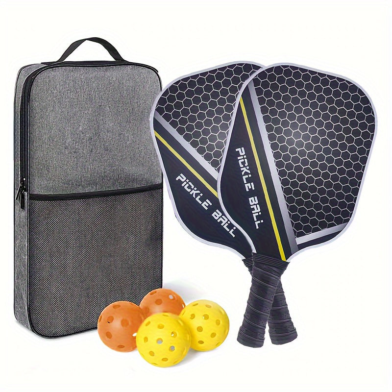 Carbon Fiber Pickleball Paddle Set with Rackets