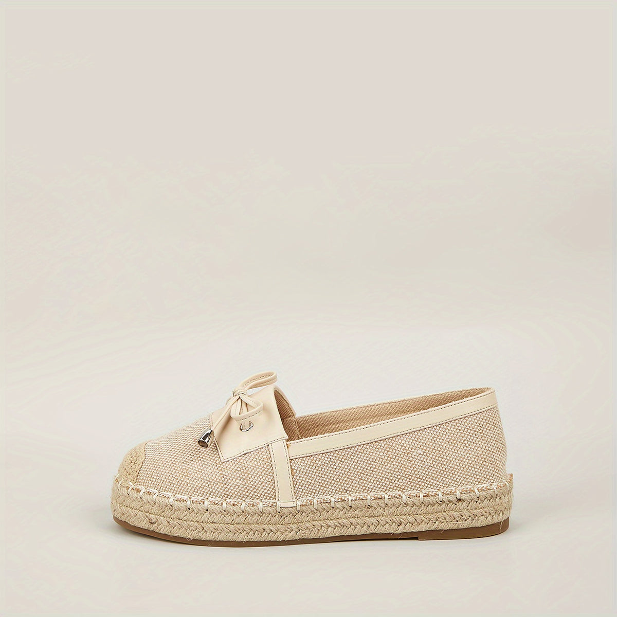 Women's Platform Espadrille Loafers Round Toe Slip-On Flats