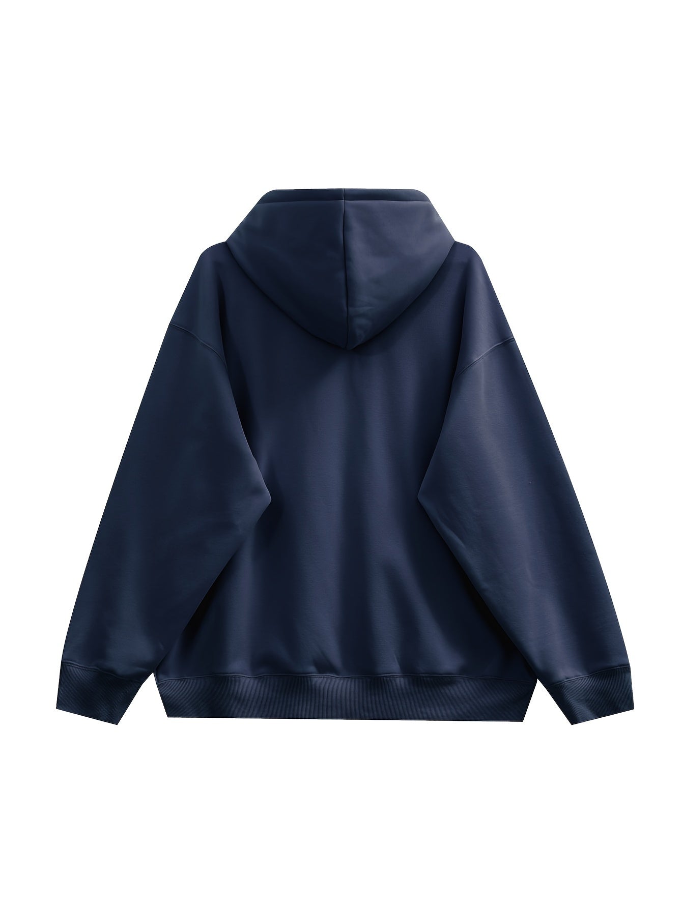 Casual Embroidery Men's Zip Up Hooded Coat