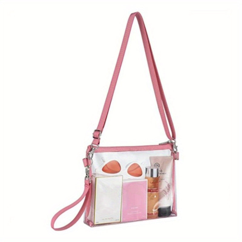 Transparent Travel Handbag Zipper Crossbody Bag All Match