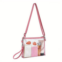 Transparent Travel Handbag Zipper Crossbody Bag All Match