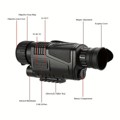 HD 5x40 Night Vision Monocular 3X Digital Zoom Infrared Monocular