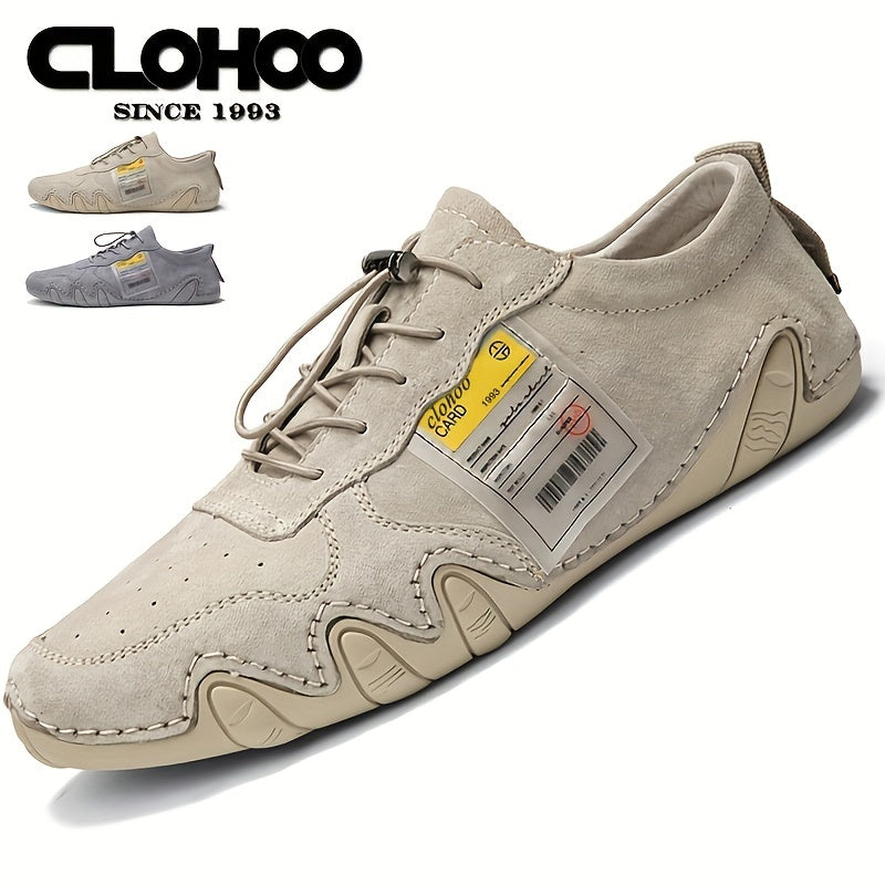 CLOHOO Men's Stitch Casual Shoes Lightweight Breathable Sneakers