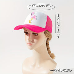 Pink Flamingo Baseball Cap Animal Pattern Hat For Women Girls