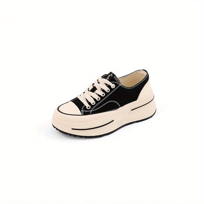 Women's Thick Bottom Lace Up Board Shoes