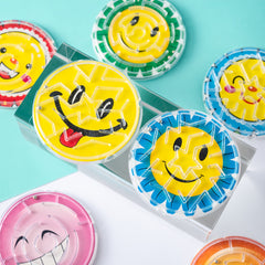 12pcs Smiley Face Bead Maze Roller Coaster Toys for Kids