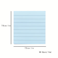 Pastel Sticky Notes 80 Sheets 7.62cmX7 Self Stick Note Pads School Supplies