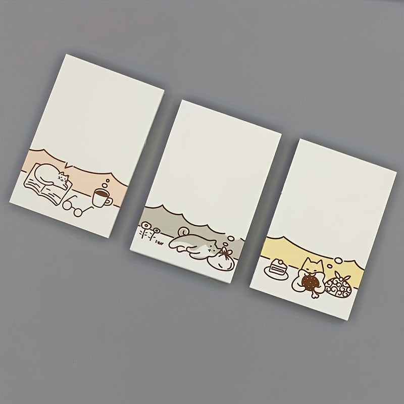 10pcs Cartoon Sticky Notes 80 Pages