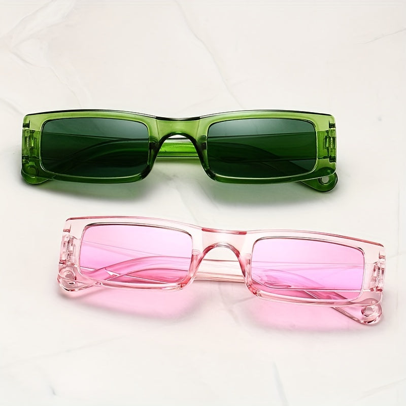 Rectangle Frame Sunglasses Beach Party Props Club UV400