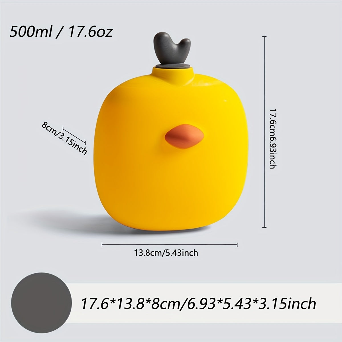 Cartoon Chicken Hot Water Bag Silicone Leakproof Bottle