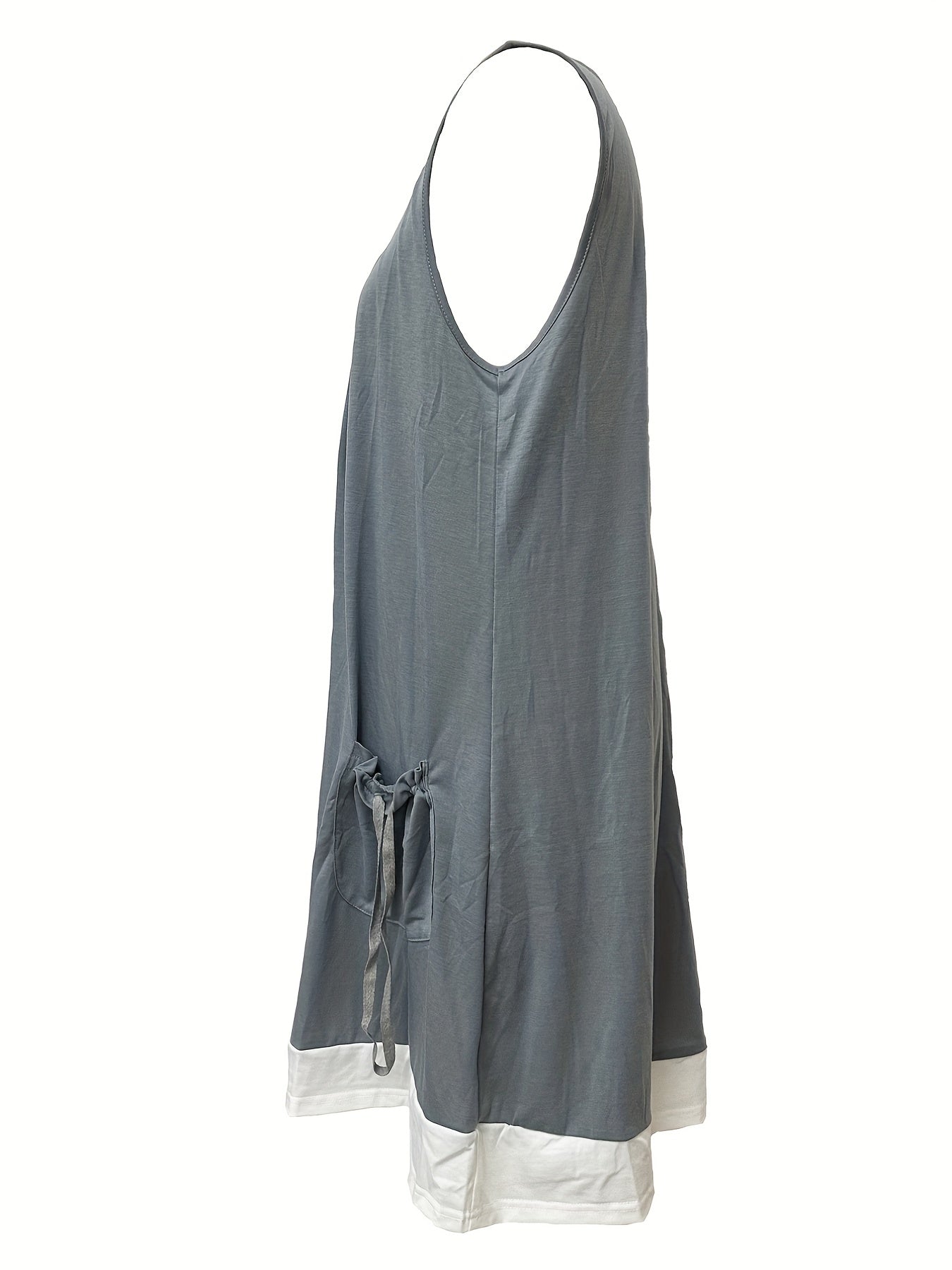  Heart Print Round Neck Tank Dress