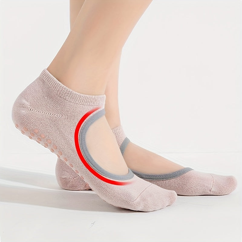 Backless Yoga Socks Non-slip Fitness Dance Socks