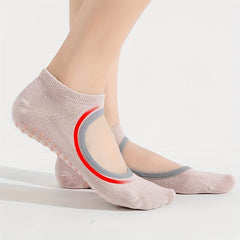 Backless Yoga Socks Non-slip Fitness Dance Socks