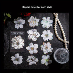 20pcs Pack Night Rose Decorative Stickers for Scrapbooking Diary Planner