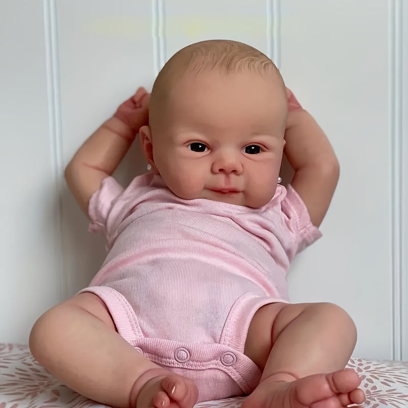 Realistic Reborn Baby Doll Soft Touch 3D Light Beige Visible Veins