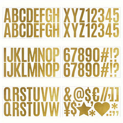 Large Golden Letter Stickers Self-Adhesive DIY Christmas