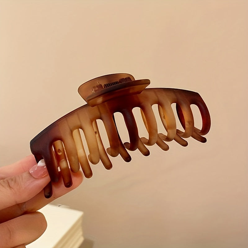 Amber Frosted Oversize Hair Claw Clip Strong Hold Grip Hair Jaw Clip