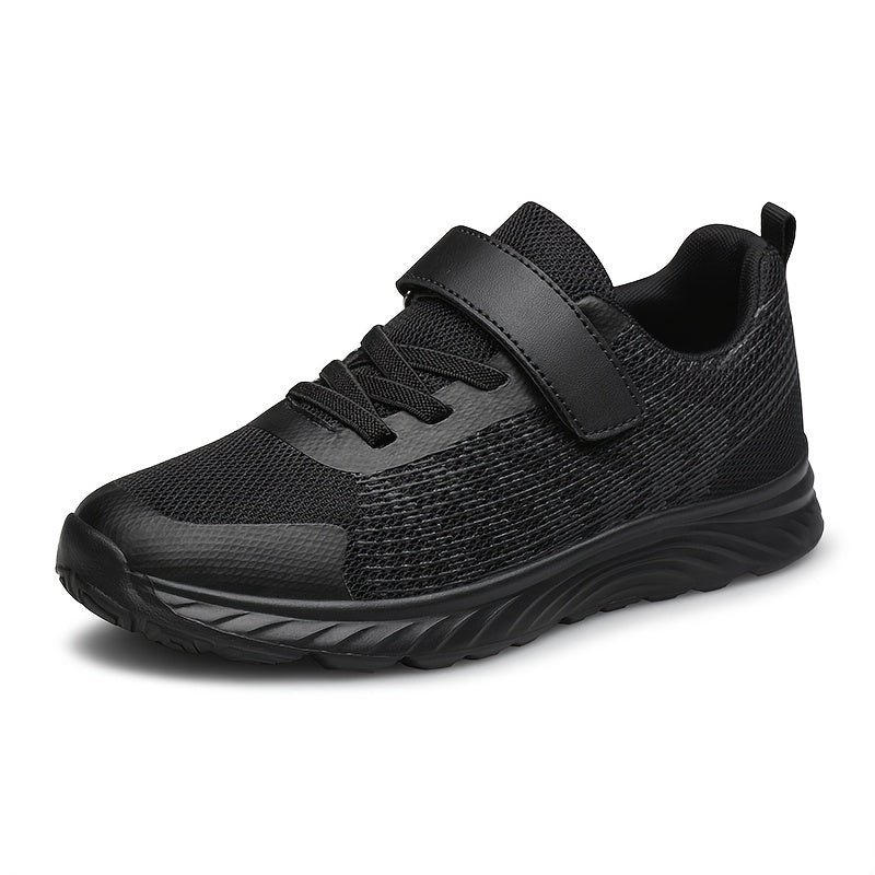 Girl's Woven Running Shoes with Hook Loop Fastener