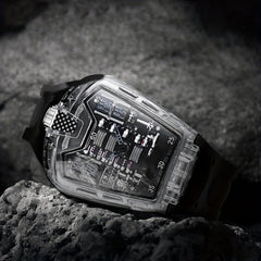 Engine Shape Men's Watch 16 Cylinder Transparent Wristwatch Men's Accessories