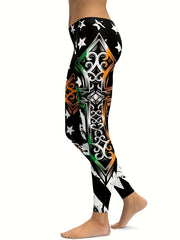 Stylish Printed Skinny Yoga Pants for Women