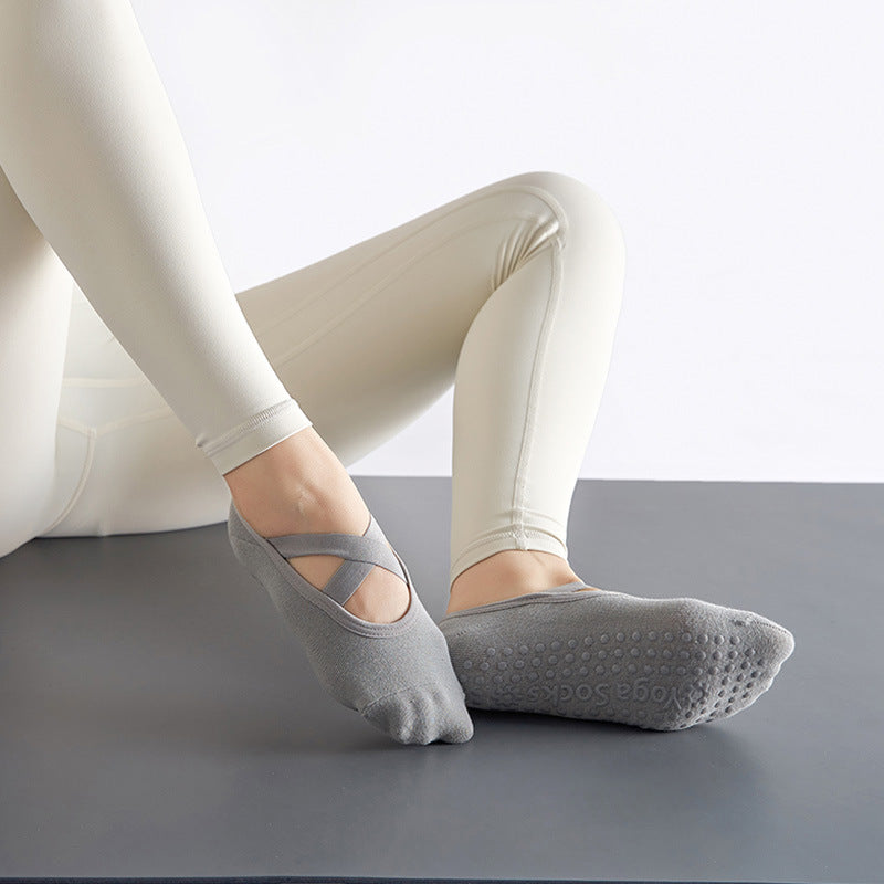 Criss Cross Yoga Socks Anti skid Gripper Socks