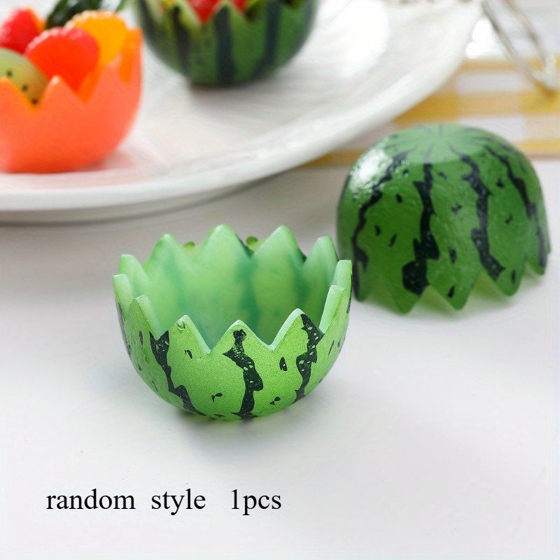 PVC Simulated Watermelon & Orange Bowls for Food Play