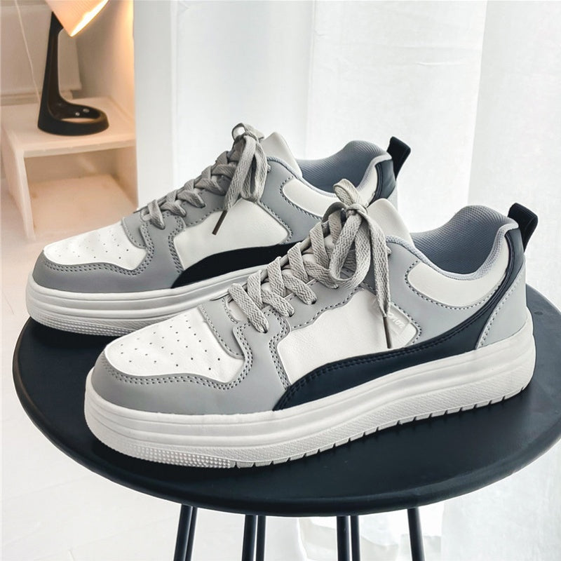 Men's Platform Sneakers Lace up Skate Shoes