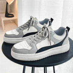 Men's Platform Sneakers Lace up Skate Shoes