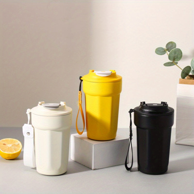 15oz Stainless Steel Sports Insulated Water Cup Portable with Rope