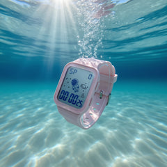 Girls' Waterproof Timer Watch with Alarm Clock