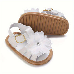 Baby Girls Flower Open Toe Sandals Lightweight Anti Slip Sandals
