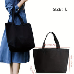 Canvas Shoulder Bag Unisex Tote Reusable Grocery Large Capacity Shopping