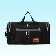 Large Capacity Weekender Tote Bag Nylon Lightweight Luggage Bag