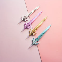 4pcs Chinese Style Hanging Stud Creative Swords Pen Needle Tube 0.55mm