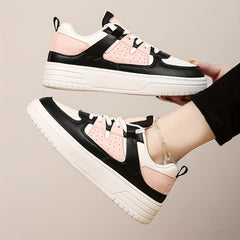 Women's Platform Low Skate Shoes Soft Sole Outdoor Sneakers