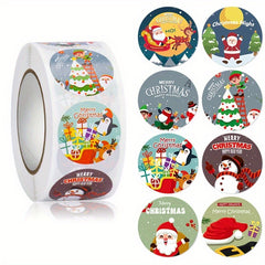 500pcs Christmas Sealing Label Stickers DIY Gift Wrapping Decoration