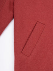 Double Button Cross Lapel Blazer with Pockets