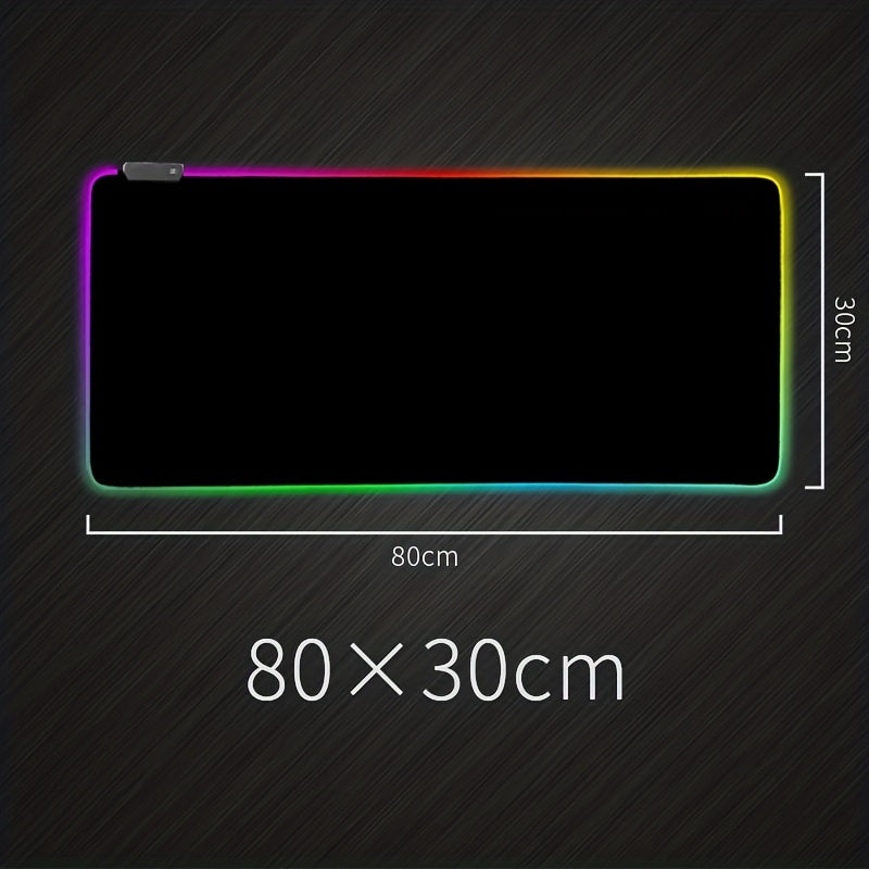XL RGB Gaming Mouse Pad Soft LED Desk Mat Anti Slip Rubber Base