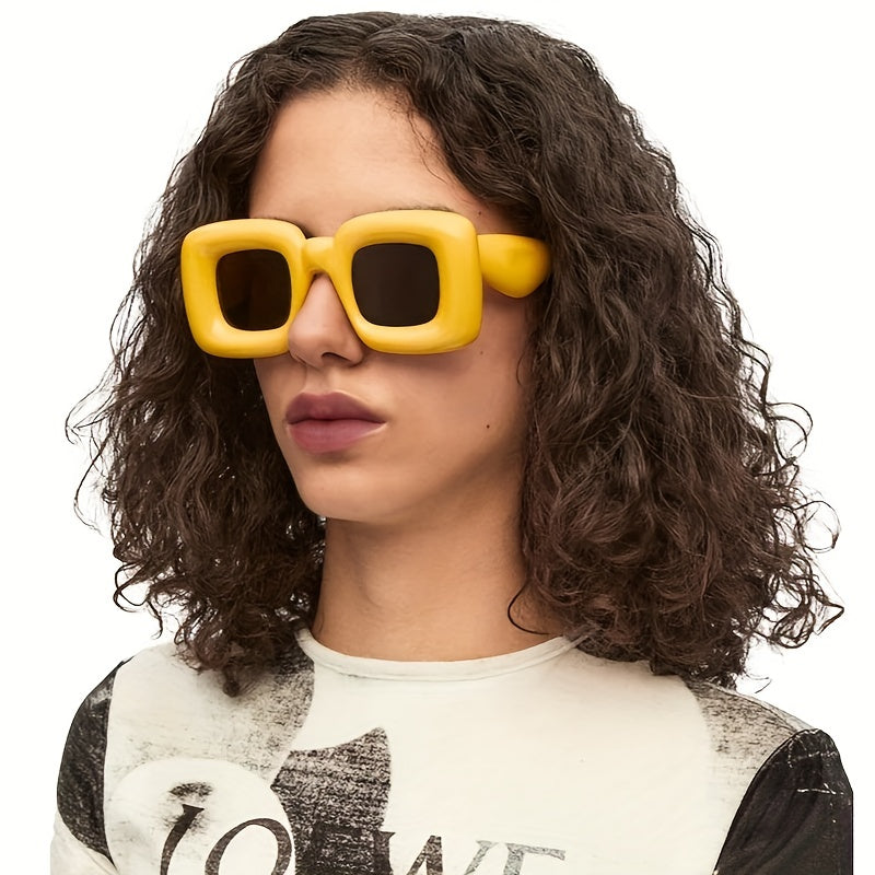Y2K Inflated Square Sunglasses UV400