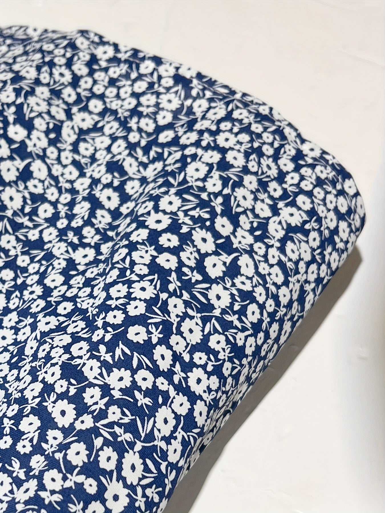 Floral Print Shirred Pants Wide Leg High Waist